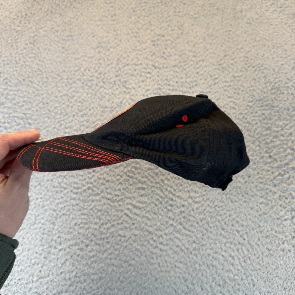 Marvel Kids Spider Man Boy's Strapback Hat‎ Black Size 4-7 Embroidered Y2k